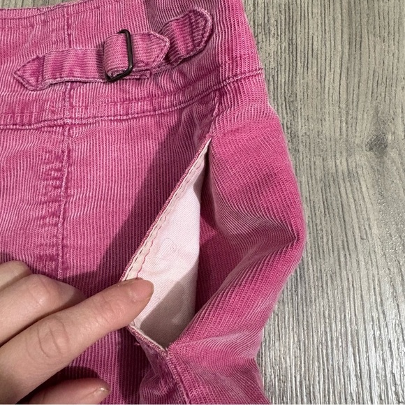 Vtg Gap 2004 Corduroy Pink Mini Skirt Button Front Sz 4 Y2K Preppy Spring School - Picture 5 of 12
